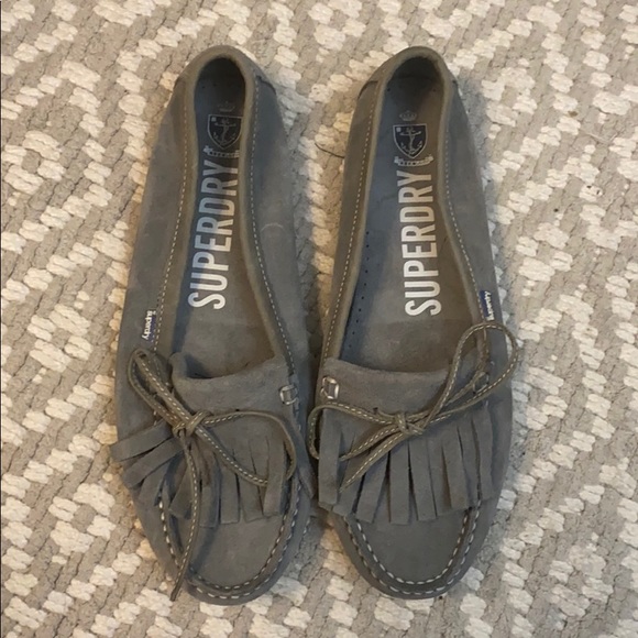 Superdry Suede Loafers - size 7 - Picture 1 of 2